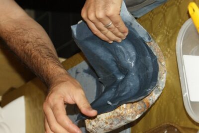 Class Mask Workshop - Create our Mask in paper mache - Day 1: shaping your mask base with paper mache and stone molds
