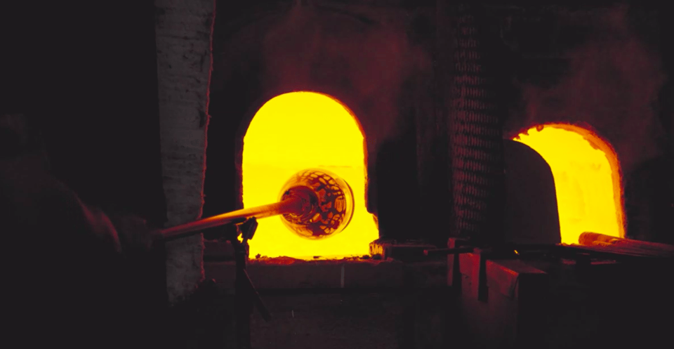 Murano: Glass Blowing Demonstration and Artistic Glass Gift - Murano glass in a 13th-century building with lagoon views