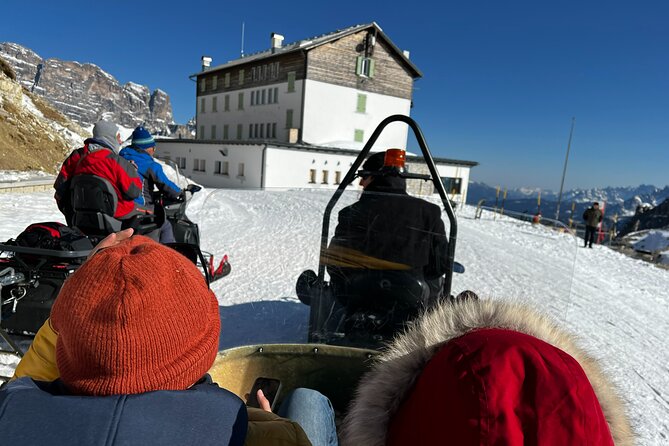 Private Dolomites Winter Day Tour from Venice - Monte Pelmo: cable access, mountain hut stops, and long views
