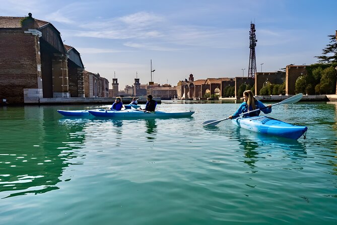 Venice Beginner's Kayak Tour: train & visit the Medieval Arsenal - Included Gear: Good Value, Less to Pack