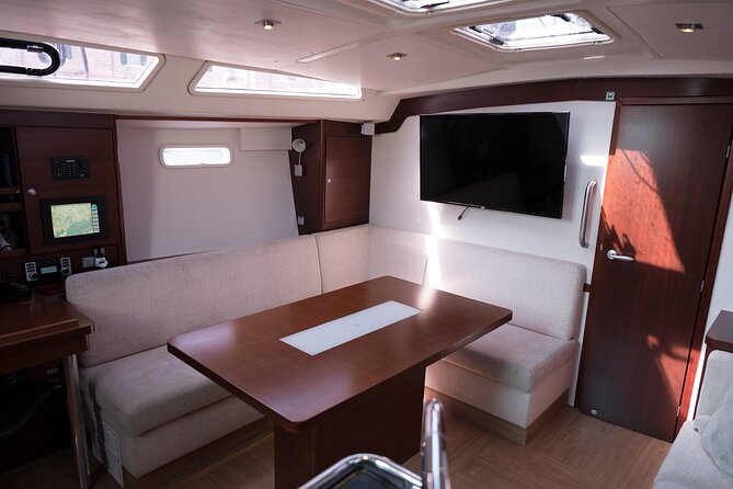 Venice Boat Tour with Aperitif and Music on a Sailing Boat - The Sailboat Setup: Comfortable 15m Sailing Yacht, Up Close
