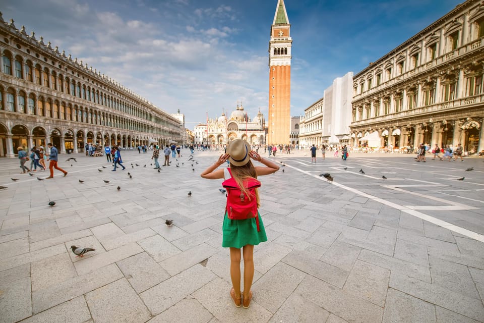 Venice City Walking Tour with an APP - Piazza San Marco start: Basilica-area views and museum timing