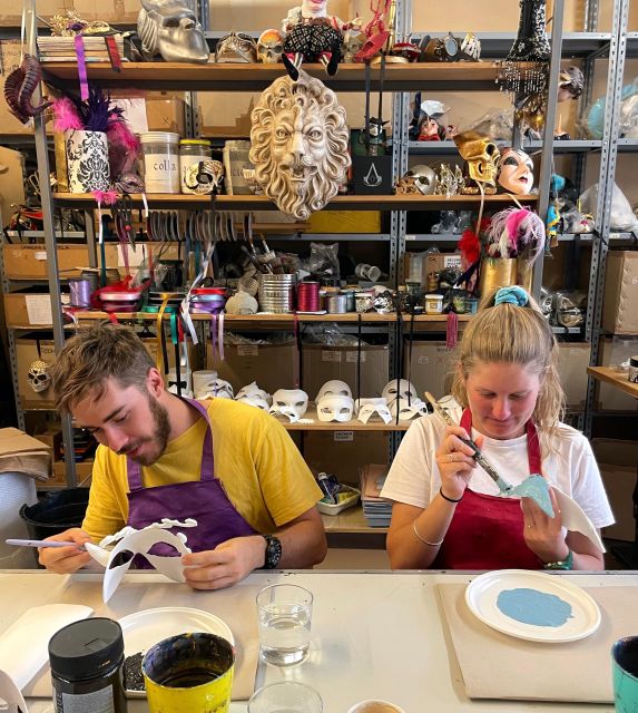 Venice: Venetian Masks Workshop - What you choose matters: paper-mache masks, colors, and layering options